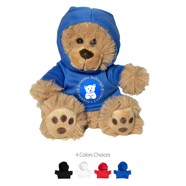 6" Plush Teddy Bear With Choice of T-Shirt or Hoodie